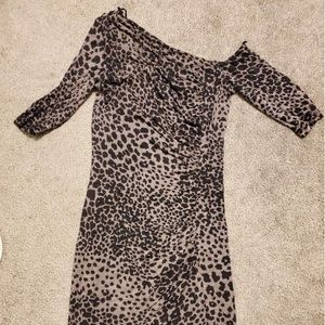 Guess Jet Black Multi body dress. Size XS. NWT.